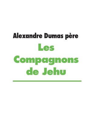 cover image of Les Compagnons de Jehu